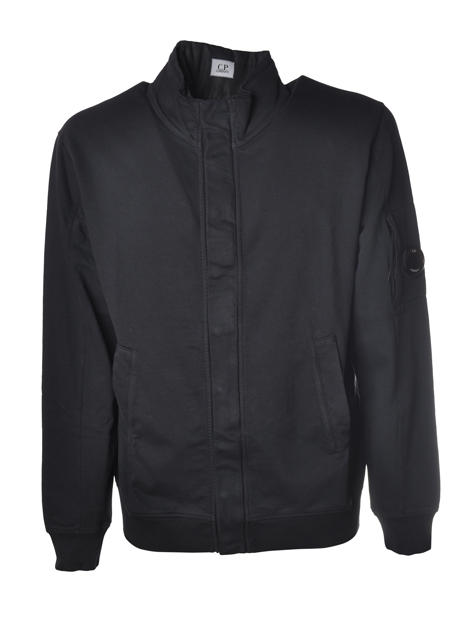 C.P. Company - Sweatshirt with Front Zip Closure and Snap Buttons