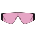 The Attico - The Attico Carlijn Shield Sunglasses in Black - ATTICO2C3SUN -The Attico Eyewear by Linda Farrow