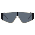 The Attico - The Attico Carlijn Shield Sunglasses in Black - ATTICO2C1SUN - The Attico Eyewear by Linda Farrow