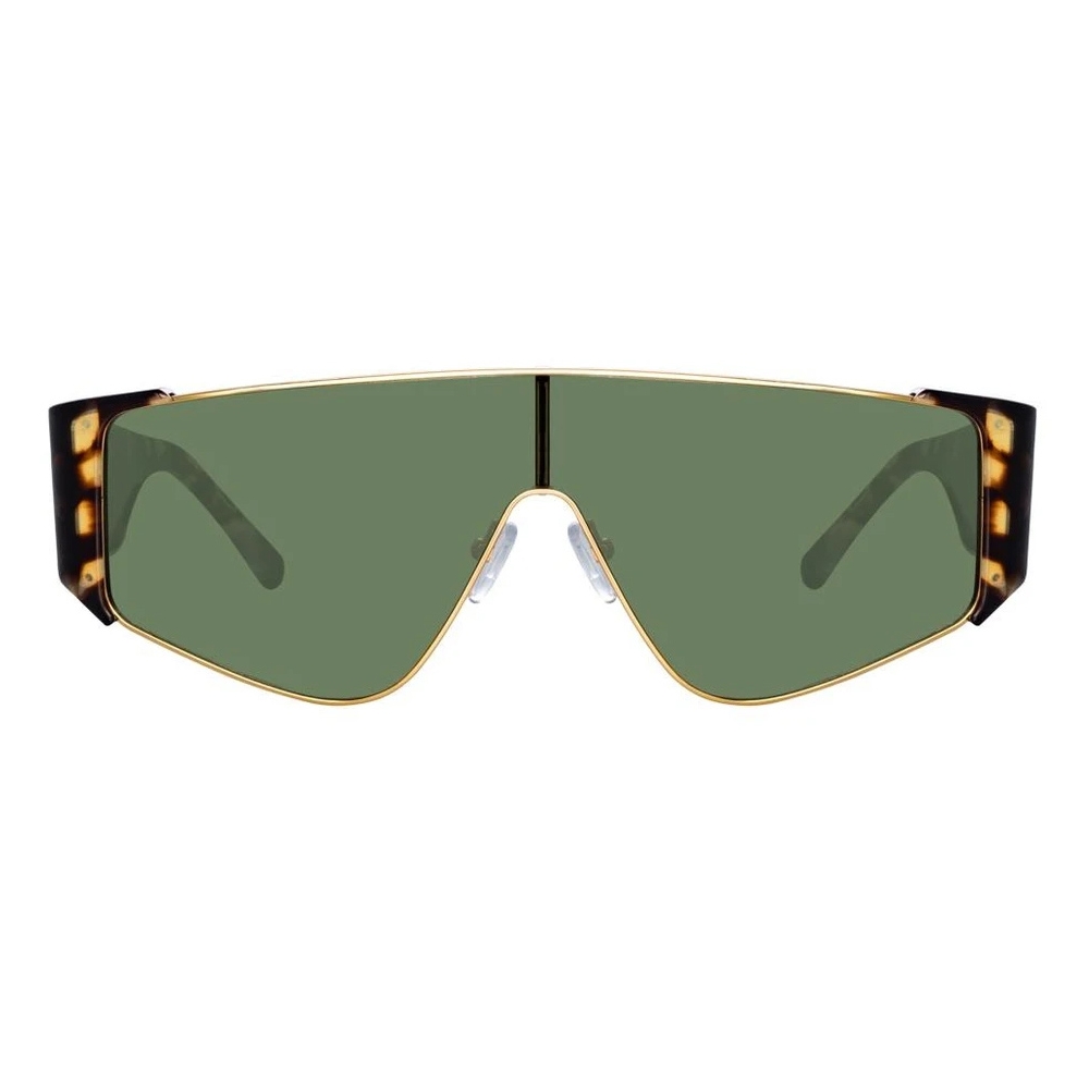 The Attico - The Attico Carlijn Shield Sunglasses in Tortoiseshell - ATTICO2C2SUN - The Attico Eyewear by Linda Farrow