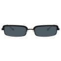 The Attico - The Attico Dana Rectangular Sunglasses in Black - ATTICO5C1SUN - The Attico Eyewear by Linda Farrow