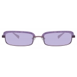 The Attico - The Attico Dana Rectangular Sunglasses in Purple - ATTICO5C2SUN - The Attico Eyewear by Linda Farrow