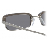 The Attico - The Attico Dana Rectangular Sunglasses in Silver - ATTICO5C3SUN - The Attico Eyewear by Linda Farrow
