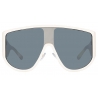 The Attico - The Attico Iman Occhiali da Sole Shield in Crema - ATTICO1C3SUN - The Attico Eyewear by Linda Farrow