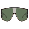 The Attico - The Attico Dana Iman Shield Sunglasses in Tortoiseshell - ATTICO1C2SUN - The Attico Eyewear by Linda Farrow