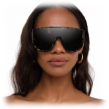 The Attico - The Attico Dana Iman Shield Sunglasses in Tortoiseshell - ATTICO1C2SUN - The Attico Eyewear by Linda Farrow