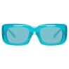 The Attico - The Attico Marfa Rectangular Sunglasses in Mint - ATTICO3C4SUN - The Attico Eyewear by Linda Farrow