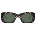 The Attico - The Attico Marfa Rectangular Sunglasses in Tortoiseshell - ATTICO3C2SUN - The Attico Eyewear by Linda Farrow