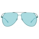 The Attico - The Attico Telma Aviator Sunglasses in Mint - ATTICO4C4SUN - The Attico Eyewear by Linda Farrow