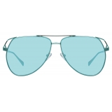 The Attico - The Attico Telma Aviator Sunglasses in Mint - ATTICO4C4SUN - The Attico Eyewear by Linda Farrow