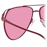 The Attico - The Attico Telma Aviator Sunglasses in Pink - ATTICO4C5SUN - The Attico Eyewear by Linda Farrow