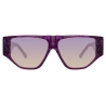 The Attico - The Attico Ivan Angular Sunglasses in Purple Pearl - ATTICO11C1SUN - The Attico Eyewear by Linda Farrow