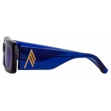The Attico - The Attico Mini Marfa in Blue - ATTICO16C3SUN - Sunglasses - Official - The Attico Eyewear by Linda Farrow