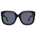 The Attico - The Attico Zoe Oversized Sunglasses in Black - ATTICO12C1SUN - The Attico Eyewear by Linda Farrow