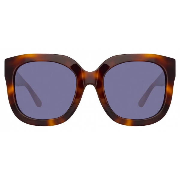 The Attico - The Attico Zoe Oversized Sunglasses in Tortoiseshell - ATTICO12C2SUN - The Attico Eyewear by Linda Farrow