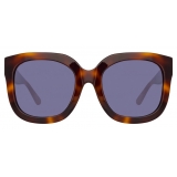 The Attico - The Attico Marfa Rectangular Sunglasses in Purple - ATTICO3C9SUN - The Attico Eyewear by Linda Farrow
