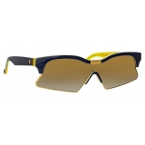 Marcelo Burlon - 3 Special Sunglasses in Black and Yellow - MB3C2SUN - Marcelo Burlon Eyewear by Linda Farrow
