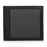 TecknoMonster - Coin Wallet - Aeronautical and Leather Carbon Fiber Wallet - Luxury - Handmade in Italy