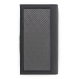 TecknoMonster - Vertical Wallet - Aeronautical and Leather Carbon Fiber Wallet - Luxury - Handmade in Italy