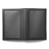TecknoMonster - Passport Case - Aeronautical and Leather Carbon Fiber Wallet - Luxury - Handmade in Italy