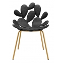 Qeeboo - Filicudi Chair - Set of 2 Pieces - Black Brass - Qeeboo Chair by Stefano Giovannoni - Furnishing - Home