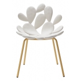Qeeboo - Filicudi Chair - Set of 2 Pieces - Bianco Ottone - Sedia Qeeboo by Stefano Giovannoni - Arredo - Casa