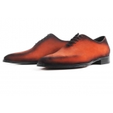Jovanny Capri - Derby Shoes - Patina Effect - Handmade in Italy - Leather Shoes - Luxury High Quality