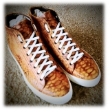 Jovanny Capri - Stivaletti Sneakers - Effetto Patina - Handmade in Italy - Scarpe in Pelle - Alta Qualità Luxury