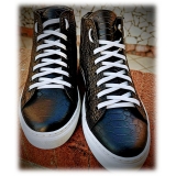 Jovanny Capri - Boot Sneakers Shoes - Patina Effect - Handmade in Italy - Leather Shoes - Luxury High Quality