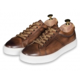 Jovanny Capri - Sneakers Shoes - Patina Effect - Handmade in Italy - Leather Shoes - Luxury High Quality