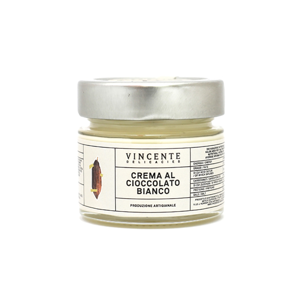 Vincente Delicacies - White Chocolate Cream - Artisan Spreadable Creams - 90 g