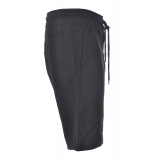 C.P. Company - Jogging Effect Bermuda Shorts with Elastic Waist - Blue - Trousers - Luxury Exclusive Collection