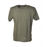 C.P. Company - Basic T-Shirt with Front Pocket - Green - Luxury Exclusive Collection