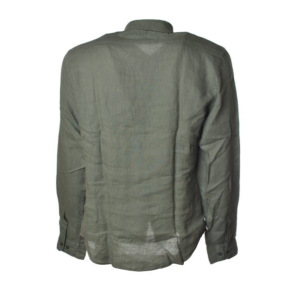 C.P. Company - Camicia con Collo alla Coreana - Verde - Luxury Exclusive Collection
