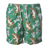 MC2 Saint Barth - Swimsuit Lighting Bengal 51 - Green Pattern - Luxury Exclusive Collection