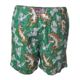 MC2 Saint Barth - Swimsuit Lighting Bengal 51 - Green Pattern - Luxury Exclusive Collection