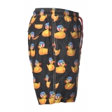 MC2 Saint Barth - Swimsuit Lighting Easy Ducky 00 - Black Pattern - Luxury Exclusive Collection