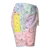 MC2 Saint Barth - Swimsuit Caprese Bandanna Round Color - Multicolor Pattern - Luxury Exclusive Collection