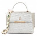 Maison Fagiano - Embossed Calf Leather - Ivory - Artisan Bag - The New City Exclusive Collection - Luxury - Handmade in Italy