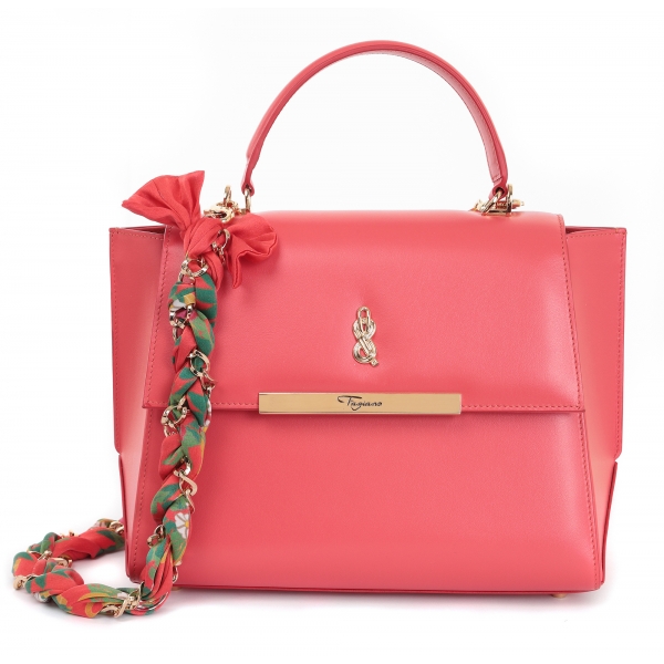 Maison Fagiano - Calf Leather - Rose Coral - Artisan Bag - The New City Exclusive Collection - Luxury - Handmade in Italy