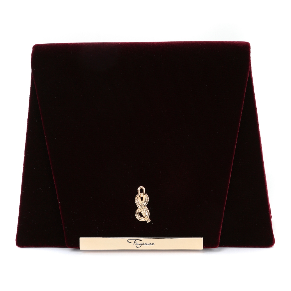 Maison Fagiano - Velvet - Bordeaux - Artisan Bag - New Evening Exclusive Collection - Luxury - Handmade in Italy