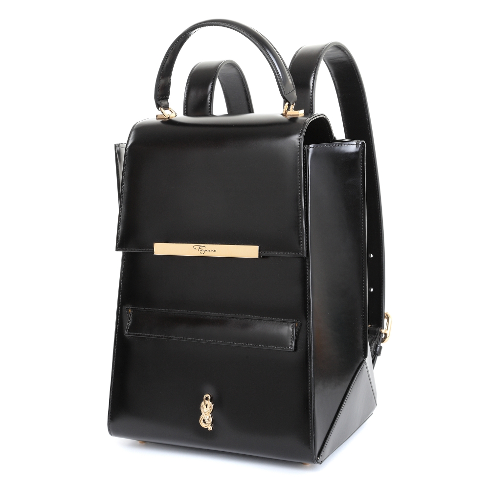 Maison Fagiano - Box Calf - Black - Artisan Backpack Bag - The New