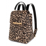 Maison Fagiano - Calf Hair - Leopard Print - Artisan Backpack Bag - New Sport Exclusive Collection - Luxury - Handmade in Italy