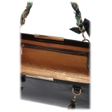 Maison Fagiano - Python Leather - Nera - Borsa Artigianale - New Work Collection - Luxury - Handmade in Italy