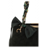 Maison Fagiano - Suede Leather - Khaki - Borsa Artigianale - New Work Collection - Luxury - Handmade in Italy