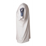 MC2 Saint Barth - T-Shirt Man PTSB Navy 01N - White - Luxury Exclusive Collection