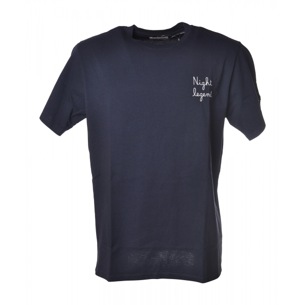 MC2 Saint Barth - T-Shirt Portofino Emb Night Legend 61 - Blue - Luxury Exclusive Collection