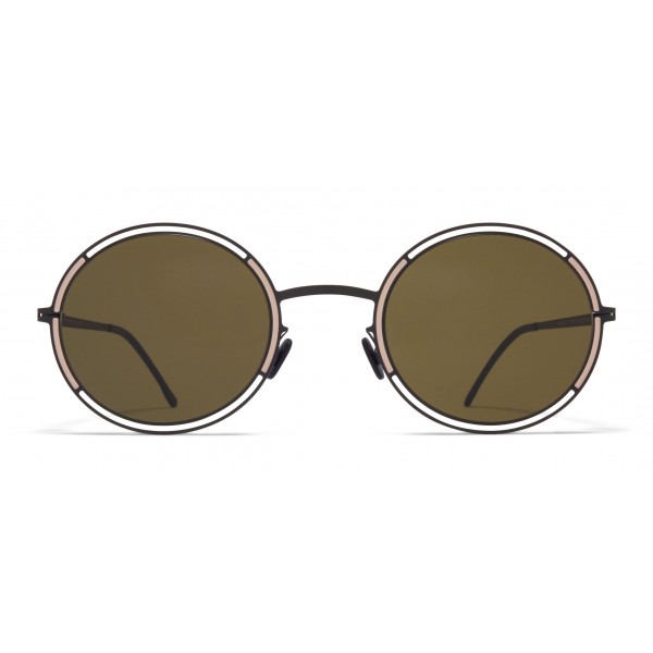 Mykita - Giselle - Oval Metal Sunglasses - Black Sand - New Collection - Mykita Eyewear