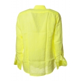 MC2 Saint Barth - Linen Shirt - Fluo Yellow - Luxury Exclusive Collection