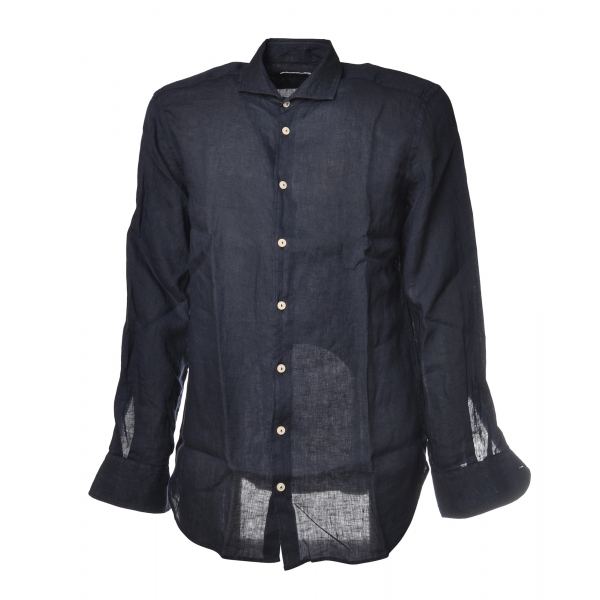 MC2 Saint Barth - Linen Shirt - Blue - Luxury Exclusive Collection